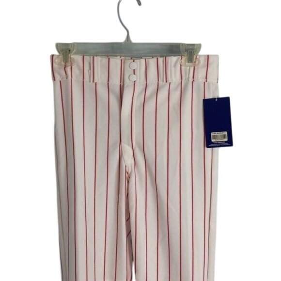 Reebok Size Youth Large Baseball Pants Red Stripe Pattern 100% Polyester NEW - Picture 3 of 12